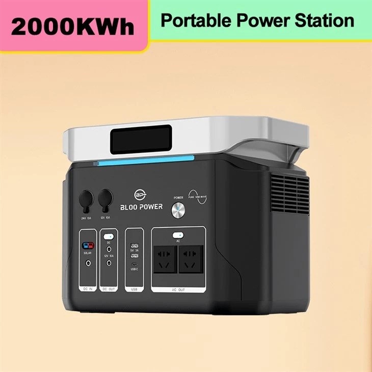 2000W Portable Power Supply Large Capacity Solar Generator